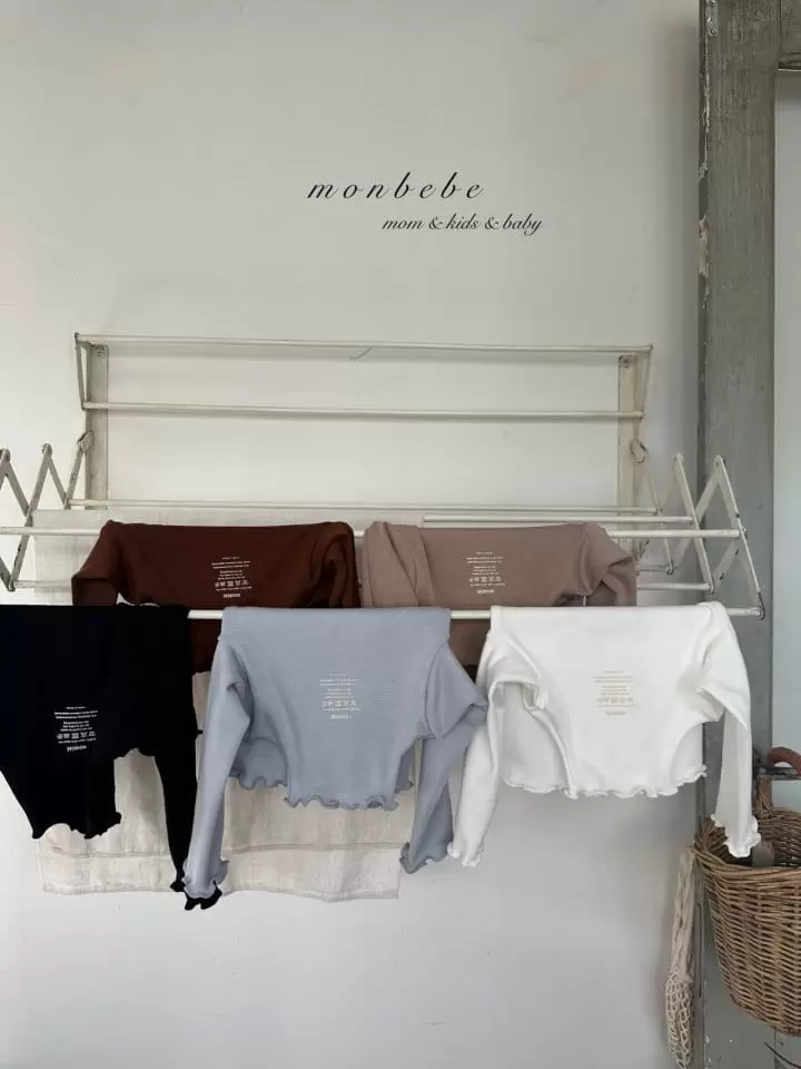 Monbebe - Korean Children Fashion - #stylishchildhood - Fleece Wave Turtleneck Tee - 2
