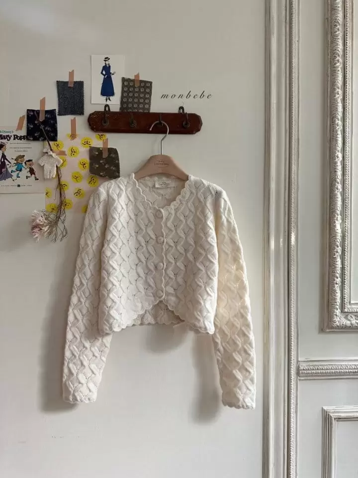 Monbebe - Korean Women Fashion - #womensfashion - Magaret Knit Cardigan Mom - 4
