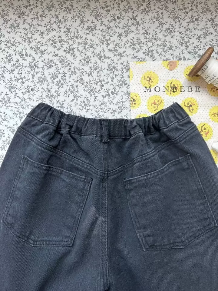 Monbebe - Korean Women Fashion - #momslook - Black Jeans Mom - 5