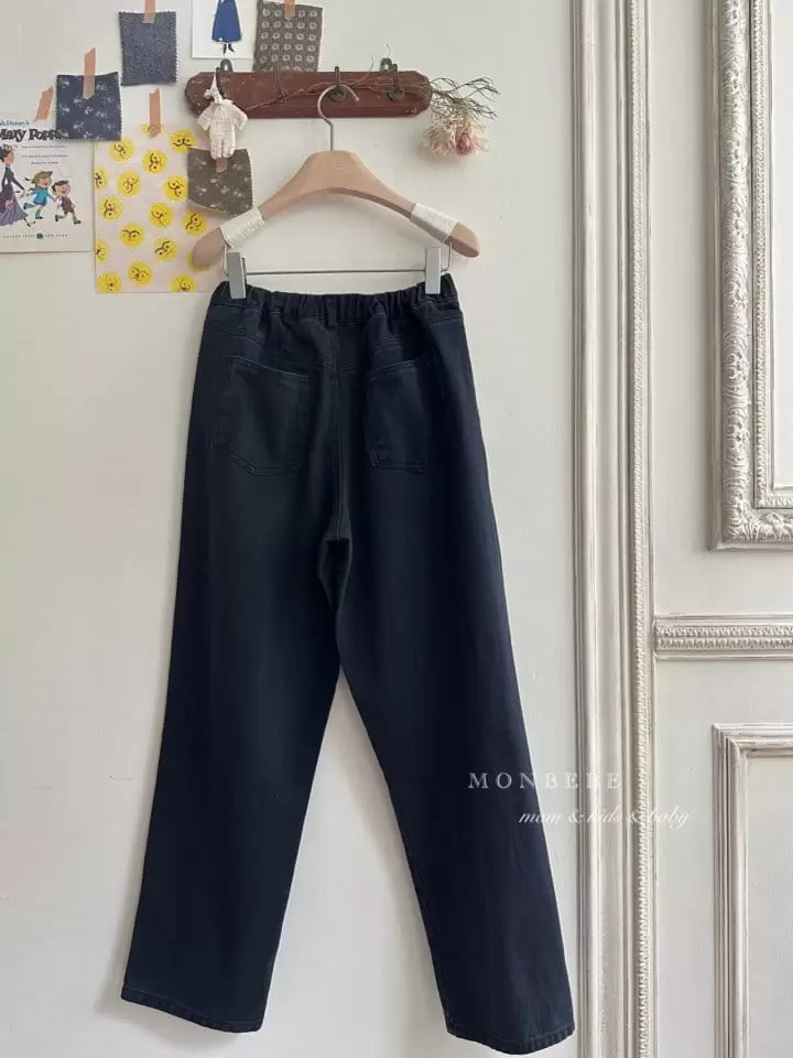 Monbebe - Korean Women Fashion - #momslook - Black Jeans Mom - 7