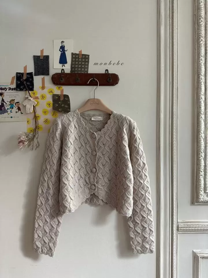 Monbebe - Korean Women Fashion - #womensfashion - Magaret Knit Cardigan Mom - 5