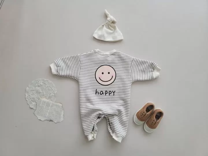 Moran - Korean Baby Fashion - #babywear - Happy Fleece Bodysuit - 7