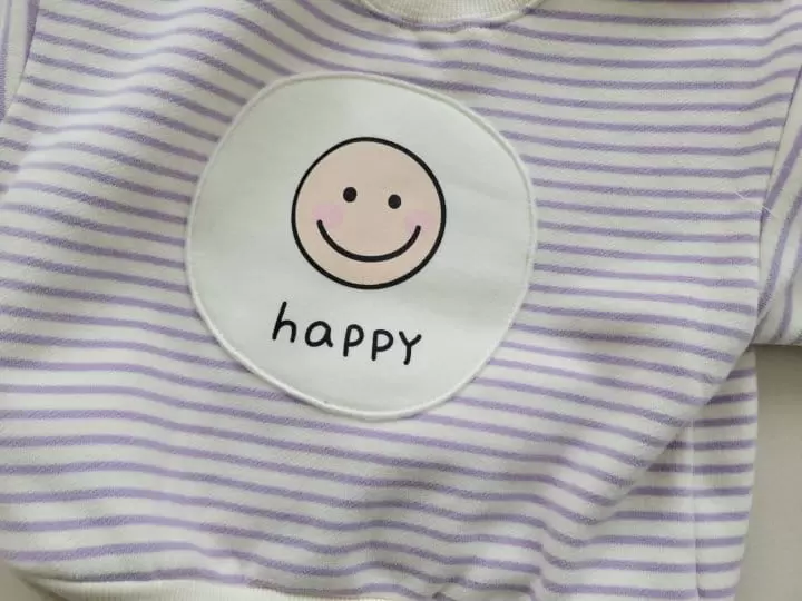 Moran - Korean Children Fashion - #kidzfashiontrend - Happy Fleece Top Bottom Set - 4