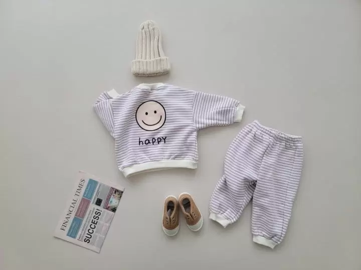 Moran - Korean Children Fashion - #childofig - Happy Fleece Top Bottom Set - 10