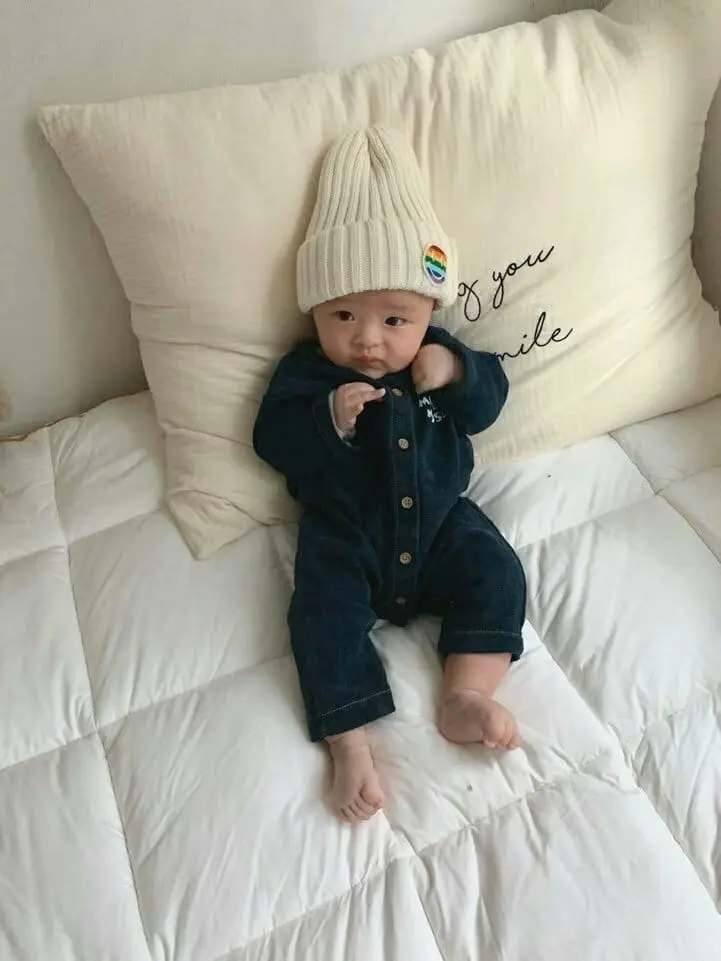 Moran - Korean Children Fashion - #kidsshorts - Denim Bodysuit - 7