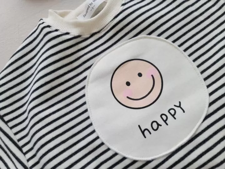 Moran - Korean Children Fashion - #kidsstore - Happy Fleece Top Bottom Set - 2