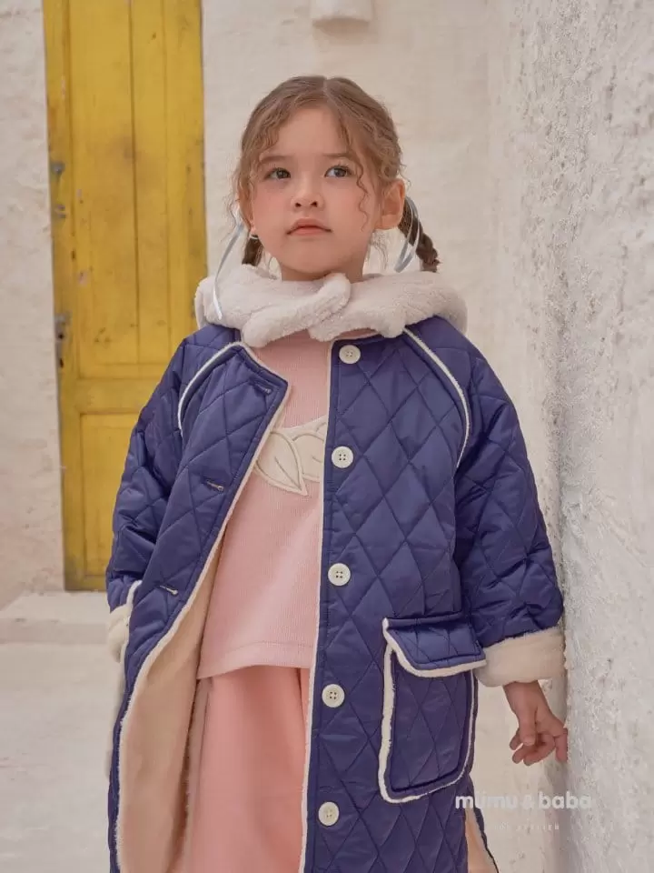 Mumunbaba - Korean Children Fashion - #kidsstore - Shine Quilting Long Coat - 8