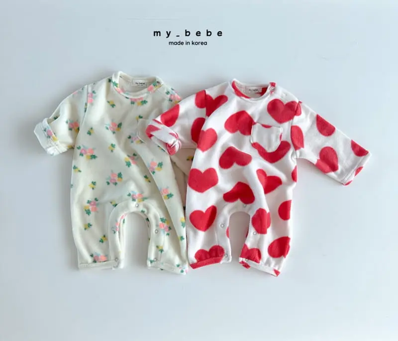 My Bebe - Korean Baby Fashion - #babyoutfit - Fleece Bodyusit - 2