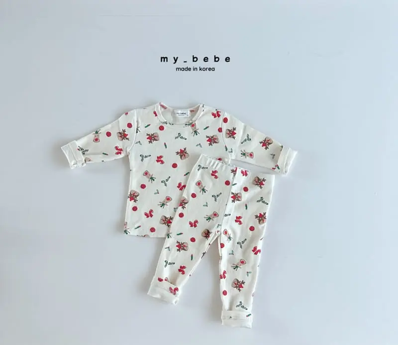 My Bebe - Korean Children Fashion - #kidsshorts - Bear Pajama Set - 11