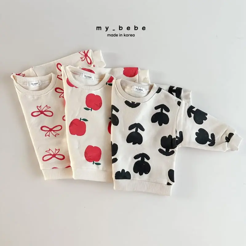 My Bebe - Korean Children Fashion - #kidzfashiontrend - Win Win Paint Sweatshirt - 2