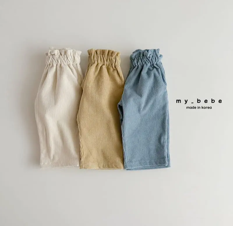 My Bebe - Korean Children Fashion - #stylishchildhood - Bback Fleece Rib Pants - 2