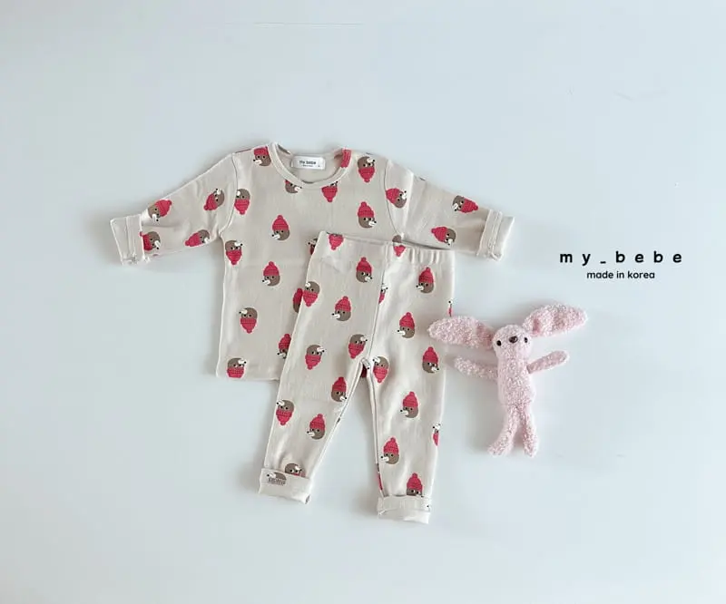 My Bebe - Korean Children Fashion - #todddlerfashion - Bear Pajama Set - 4