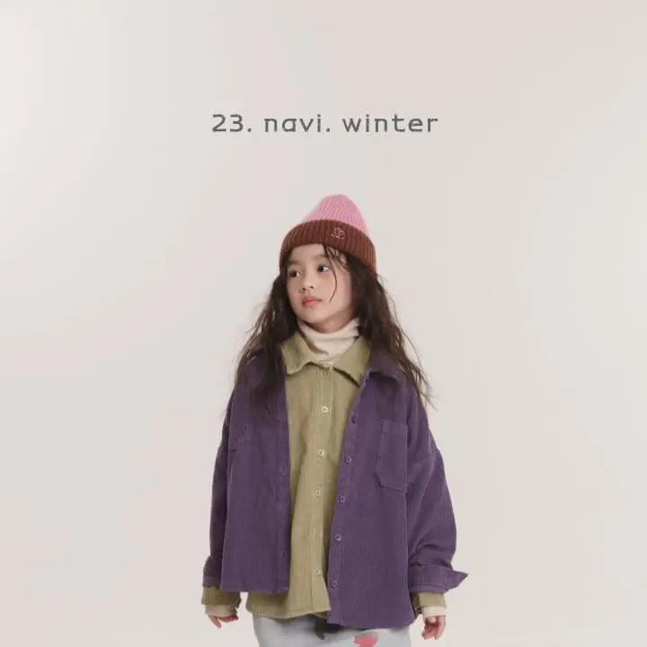 Navi - Korean Children Fashion - #discoveringself - Corduroy Shirt