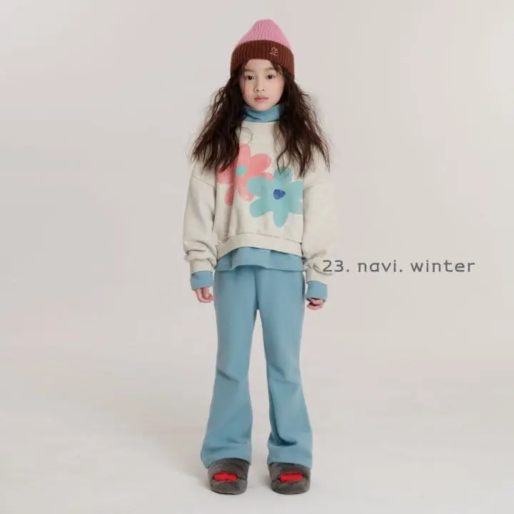 Navi - Korean Children Fashion - #kidsstore - Flower Sweatshirt - 7