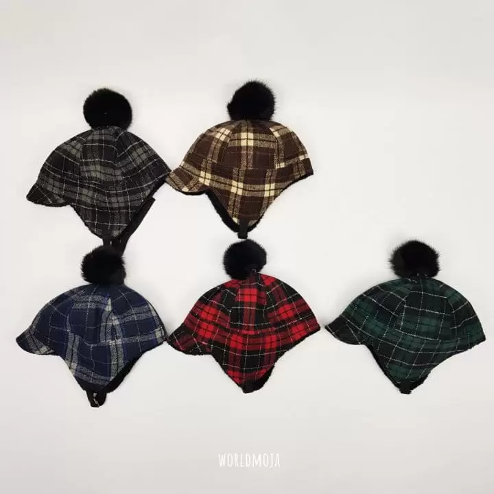 New World - Korean Children Fashion - #minifashionista - Check Pilot Hat - 2