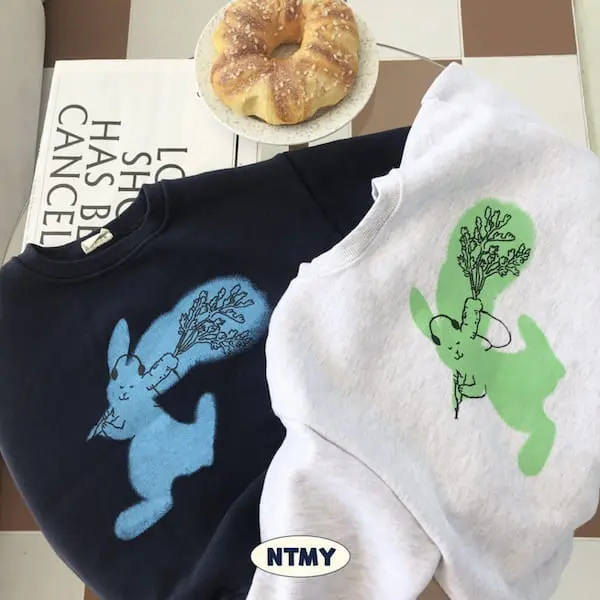 Nice To Meet You - Korean Children Fashion - #Kfashion4kids - Carrot Rabbit Sweatshirt - 2