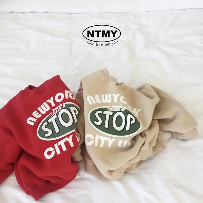Nice To Meet You - Korean Children Fashion - #childofig - Stop Sweatshirt - 11