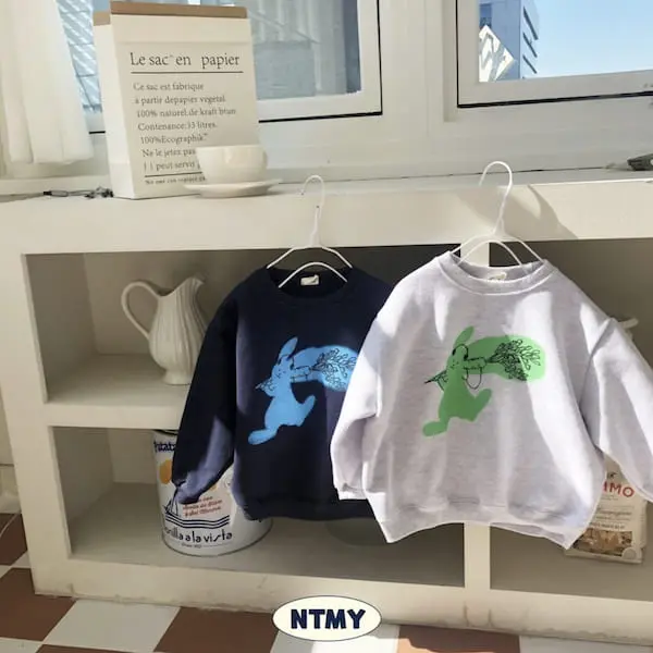 Nice To Meet You - Korean Children Fashion - #childofig - Carrot Rabbit Sweatshirt - 8