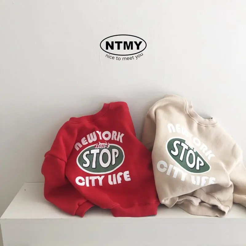 Nice To Meet You - Korean Children Fashion - #fashionkids - Stop Sweatshirt - 2