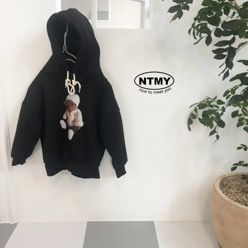 Nice To Meet You - Korean Children Fashion - #kidsshorts - Beanie Bear Hoody Tee - 12