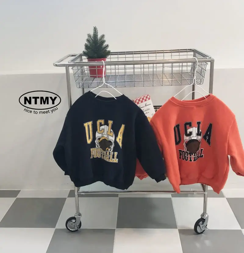 Nice To Meet You - Korean Children Fashion - #kidsshorts - Football Sweatshirt - 7