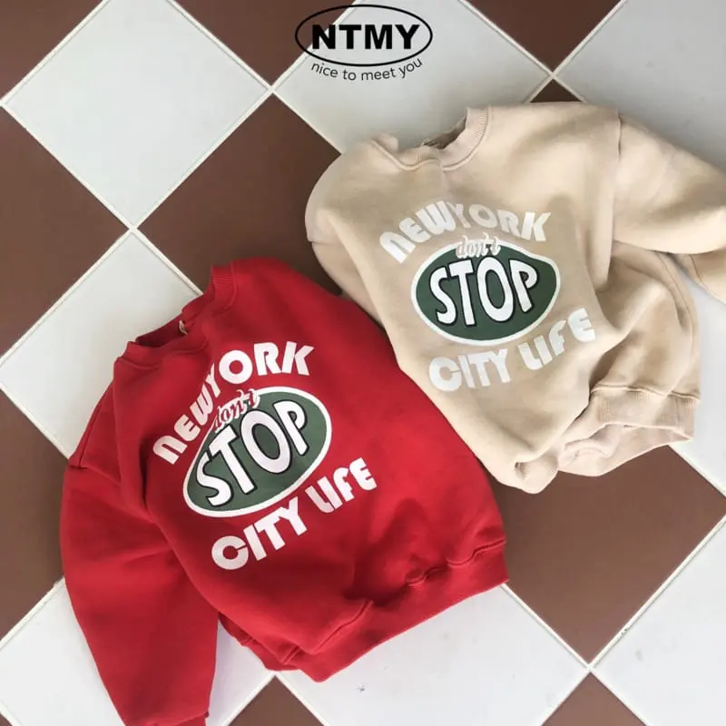 Nice To Meet You - Korean Children Fashion - #kidsshorts - Stop Sweatshirt - 4