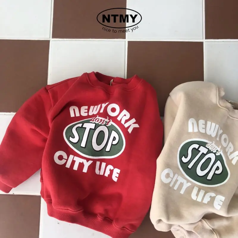 Nice To Meet You - Korean Children Fashion - #kidzfashiontrend - Stop Sweatshirt - 5