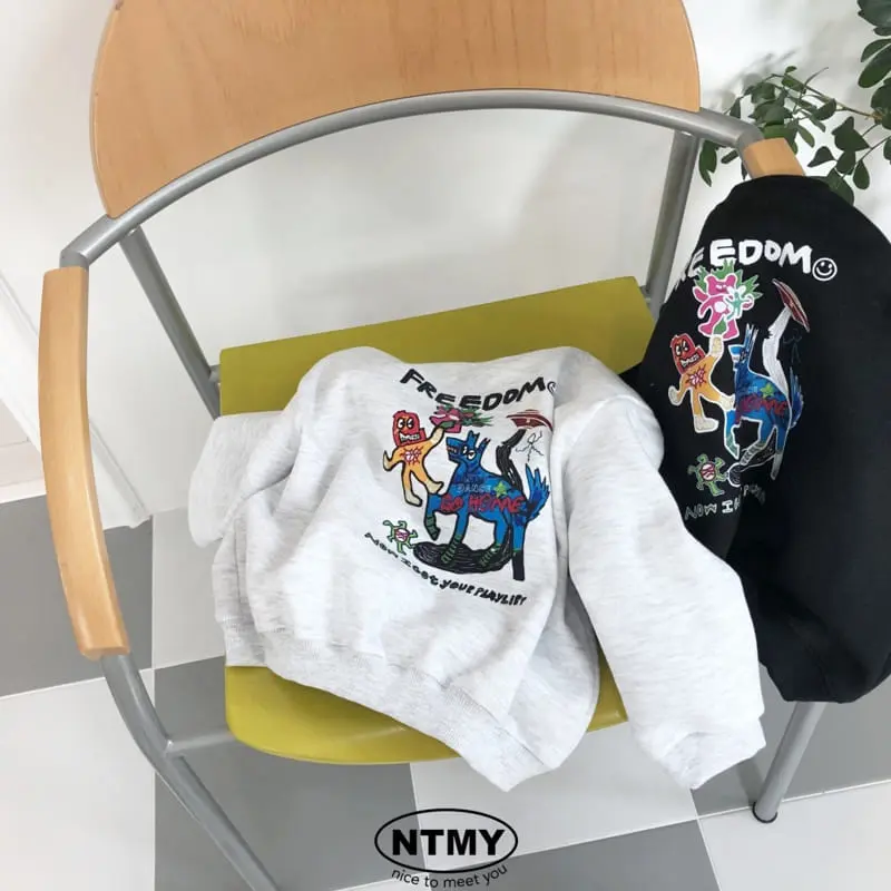 Nice To Meet You - Korean Children Fashion - #littlefashionista - Freedom Sweatshirt