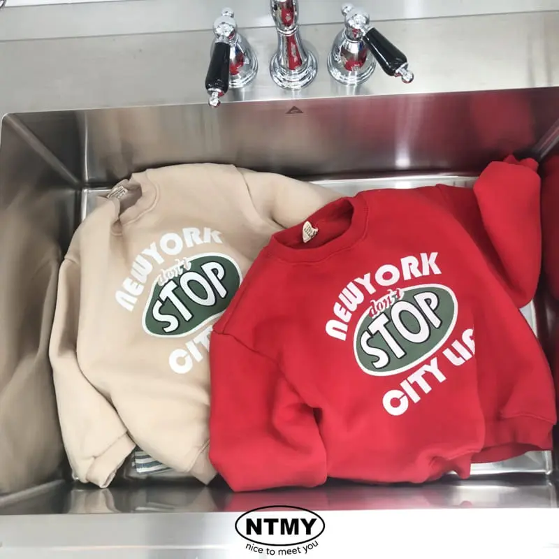 Nice To Meet You - Korean Children Fashion - #littlefashionista - Stop Sweatshirt - 7