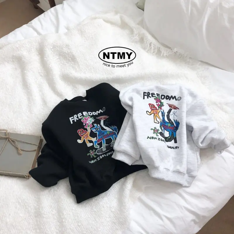 Nice To Meet You - Korean Children Fashion - #magicofchildhood - Freedom Sweatshirt - 2