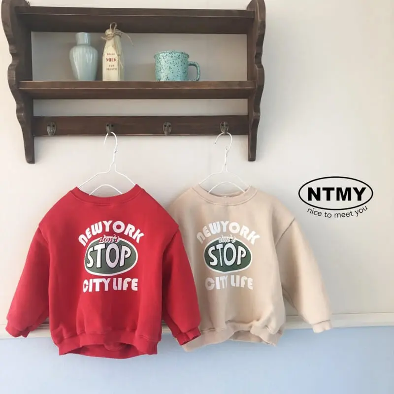 Nice To Meet You - Korean Children Fashion - #prettylittlegirls - Stop Sweatshirt - 10