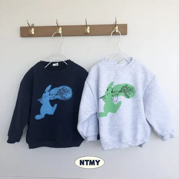Nice To Meet You - Korean Children Fashion - #prettylittlegirls - Carrot Rabbit Sweatshirt - 6