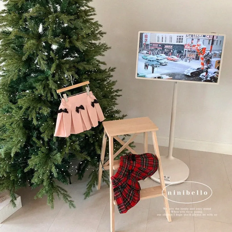 Ninibello - Korean Children Fashion - #childofig - Joy Ribbon Pleats Skirt - 5