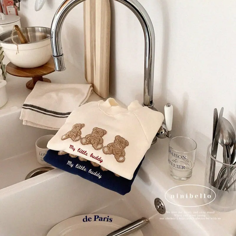 Ninibello - Korean Children Fashion - #discoveringself - Bear Three Sweatshirt - 3