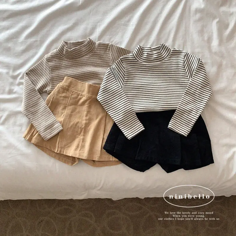 Ninibello - Korean Children Fashion - #fashionkids - Momo Rib Skirt Pantt - 8