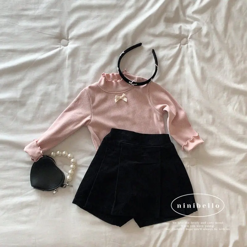 Ninibello - Korean Children Fashion - #kidsstore - Momo Rib Skirt Pantt - 10
