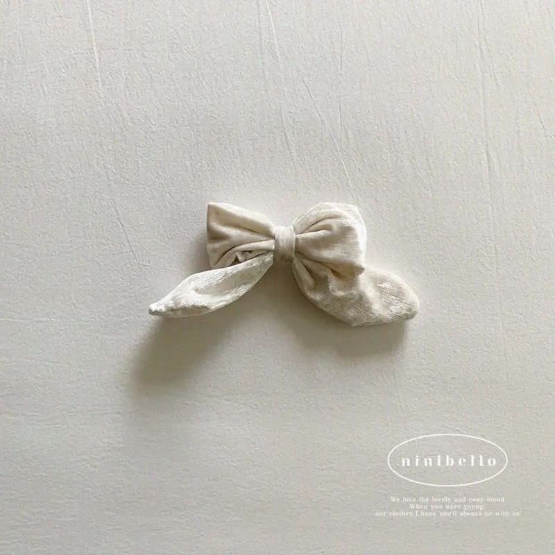 Ninibello - Korean Children Fashion - #magicofchildhood - Velvet Ribbon Hairpin - 7