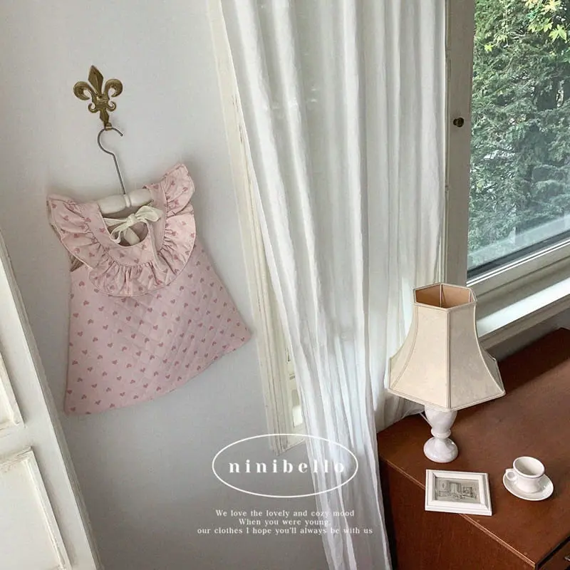 Ninibello - Korean Children Fashion - #minifashionista - Velvet Ribbon One-piece - 2