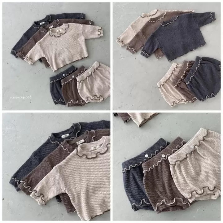 Nunubiel - Korean Baby Fashion - #babyclothing - Bebe Edge Top Bottom Set