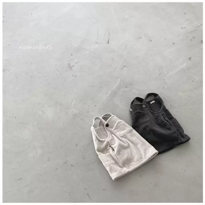 Nunubiel - Korean Children Fashion - #discoveringself - Kid Rib Dungarees One-piece - 2