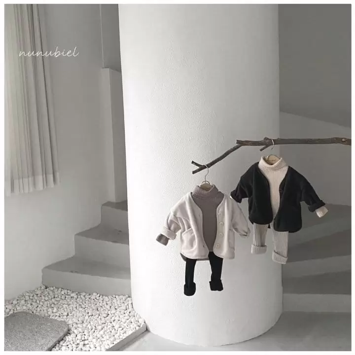 Nunubiel - Korean Children Fashion - #kidsshorts - Kid Rib Turtleneck Tee - 5