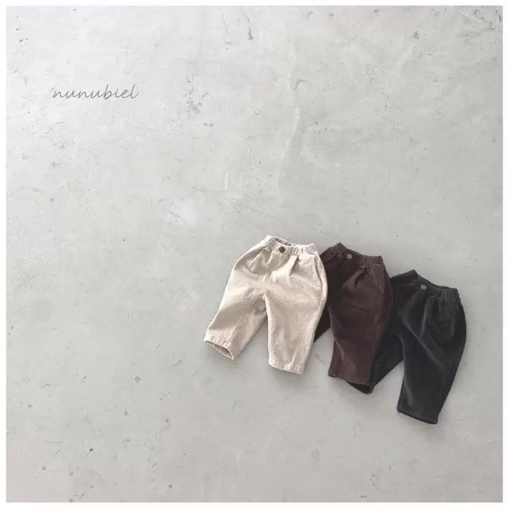 Nunubiel - Korean Children Fashion - #kidsstore - Kid Embo Rib Pants - 2