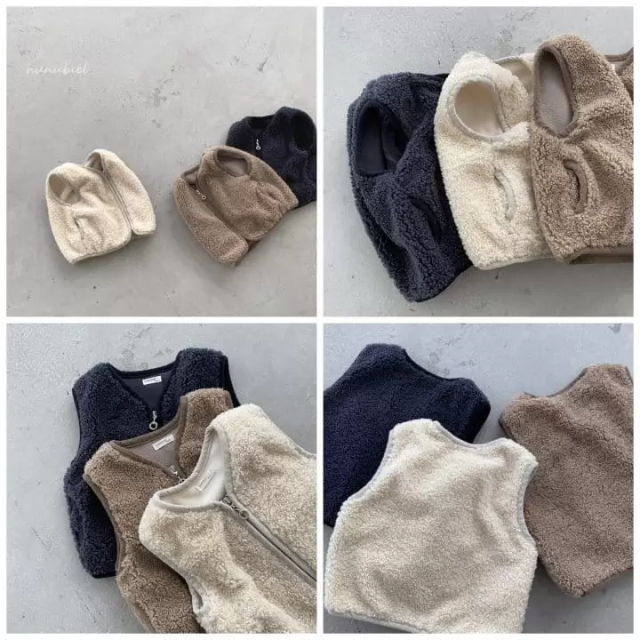 Nunubiel - Korean Children Fashion - #littlefashionista - Kid Fluffy Vest