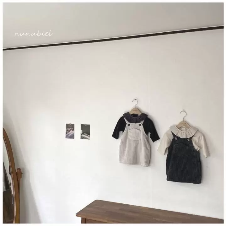 Nunubiel - Korean Children Fashion - #toddlerclothing - Kid Veloure Frill Tee - 5
