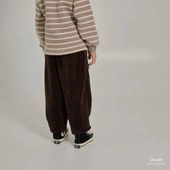 O Wen - Korean Children Fashion - #childofig - Corduroy Veloure Pants - 7