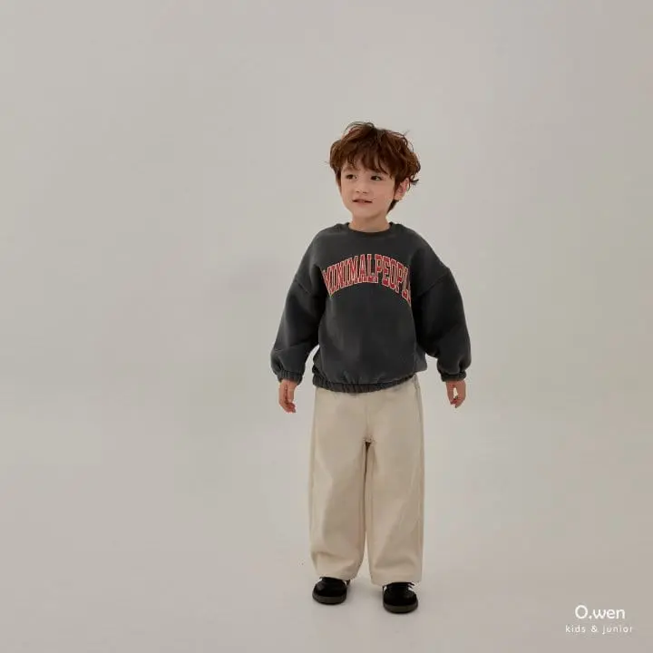 O Wen - Korean Children Fashion - #childofig - Minial Slit Sweatshirt - 4