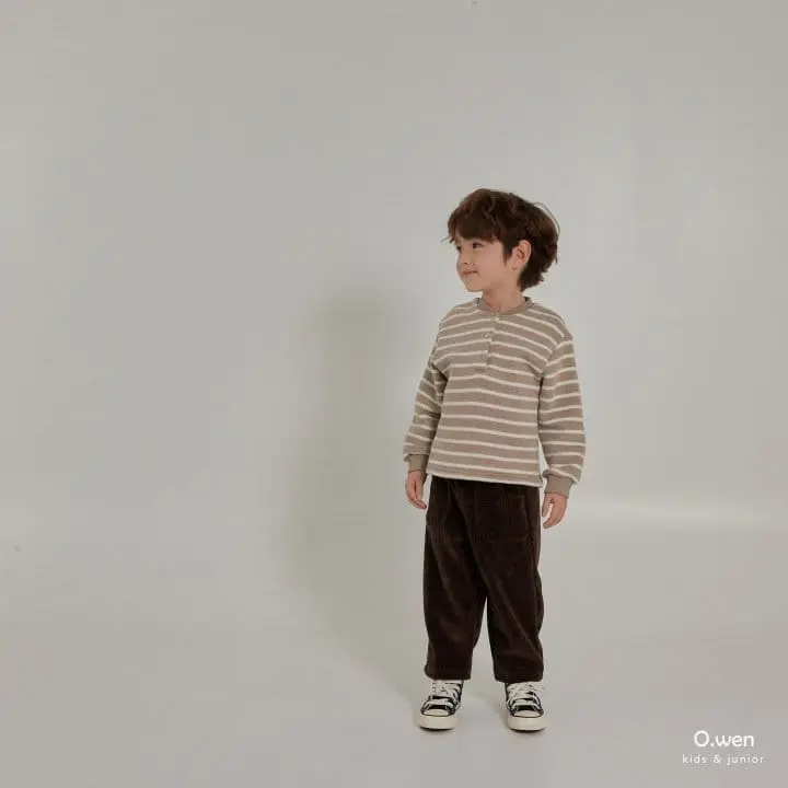 O Wen - Korean Children Fashion - #childrensboutique - Corduroy Veloure Pants - 8