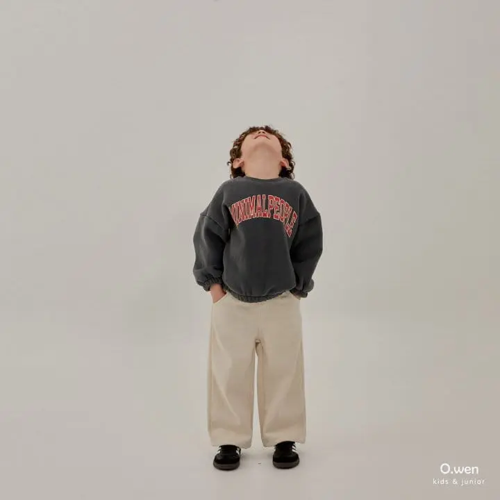 O Wen - Korean Children Fashion - #fashionkids - Minial Slit Sweatshirt - 7
