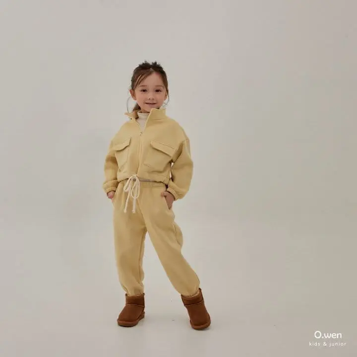 O Wen - Korean Children Fashion - #minifashionista - Pocket Crop Zip-up Set - 11