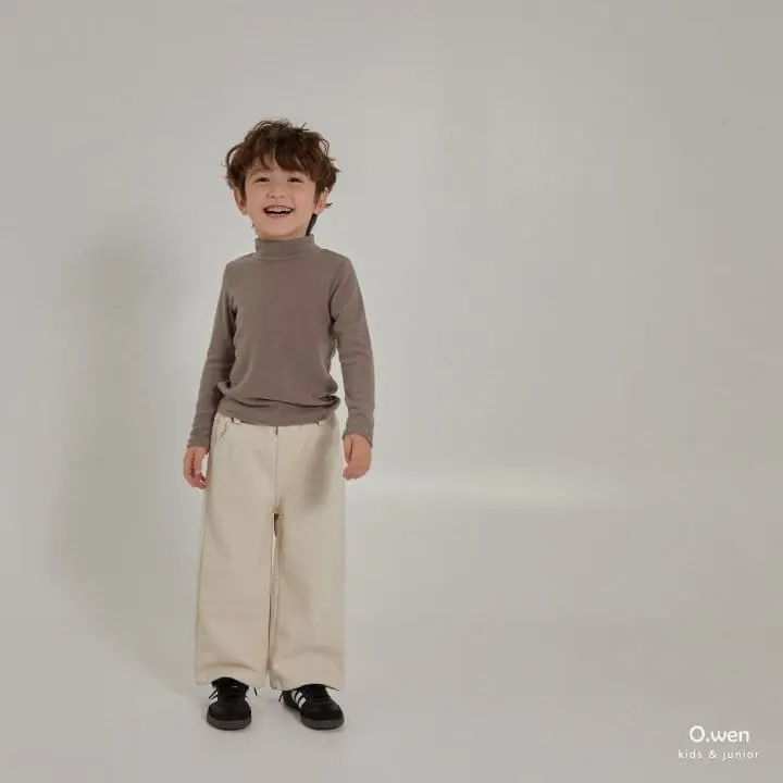 O Wen - Korean Children Fashion - #prettylittlegirls - Fleece Span Turtleneck Tee